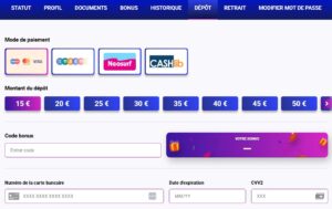 Euroe Fortune casino en ligne dépôt et retraits
